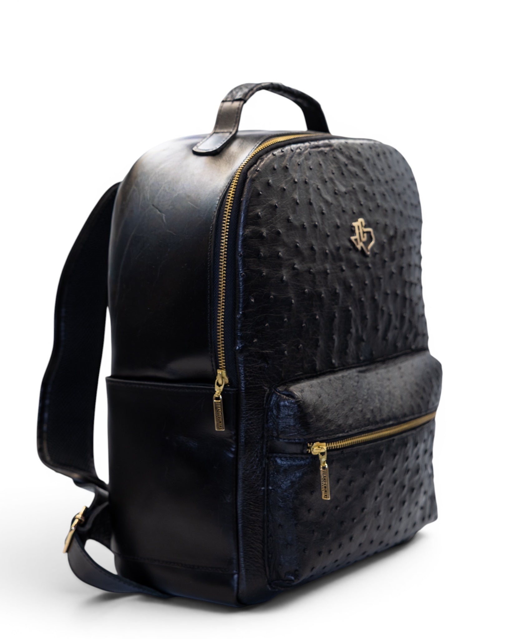 Onyx Ostrich Backpack