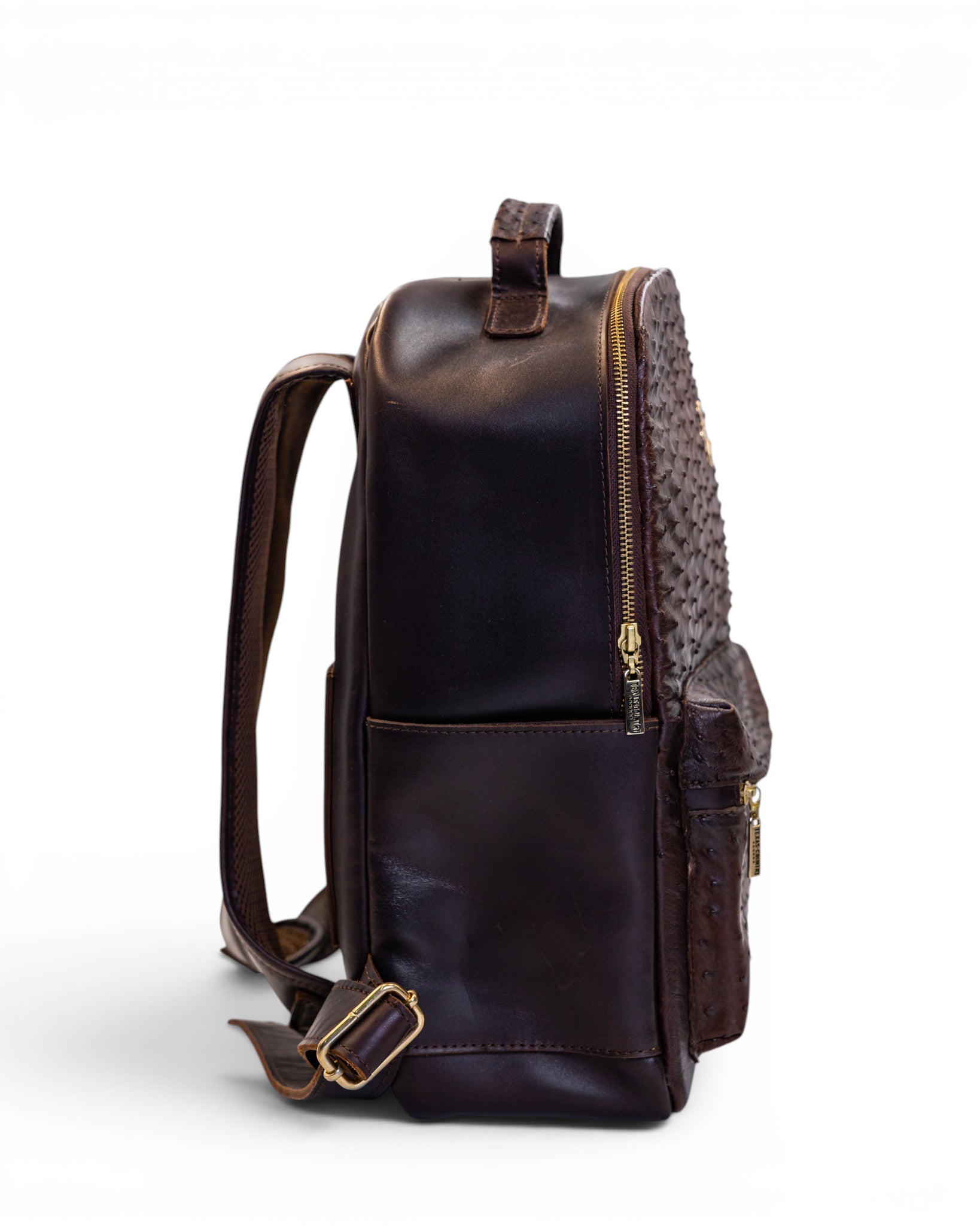Espresso Ostrich Backpack