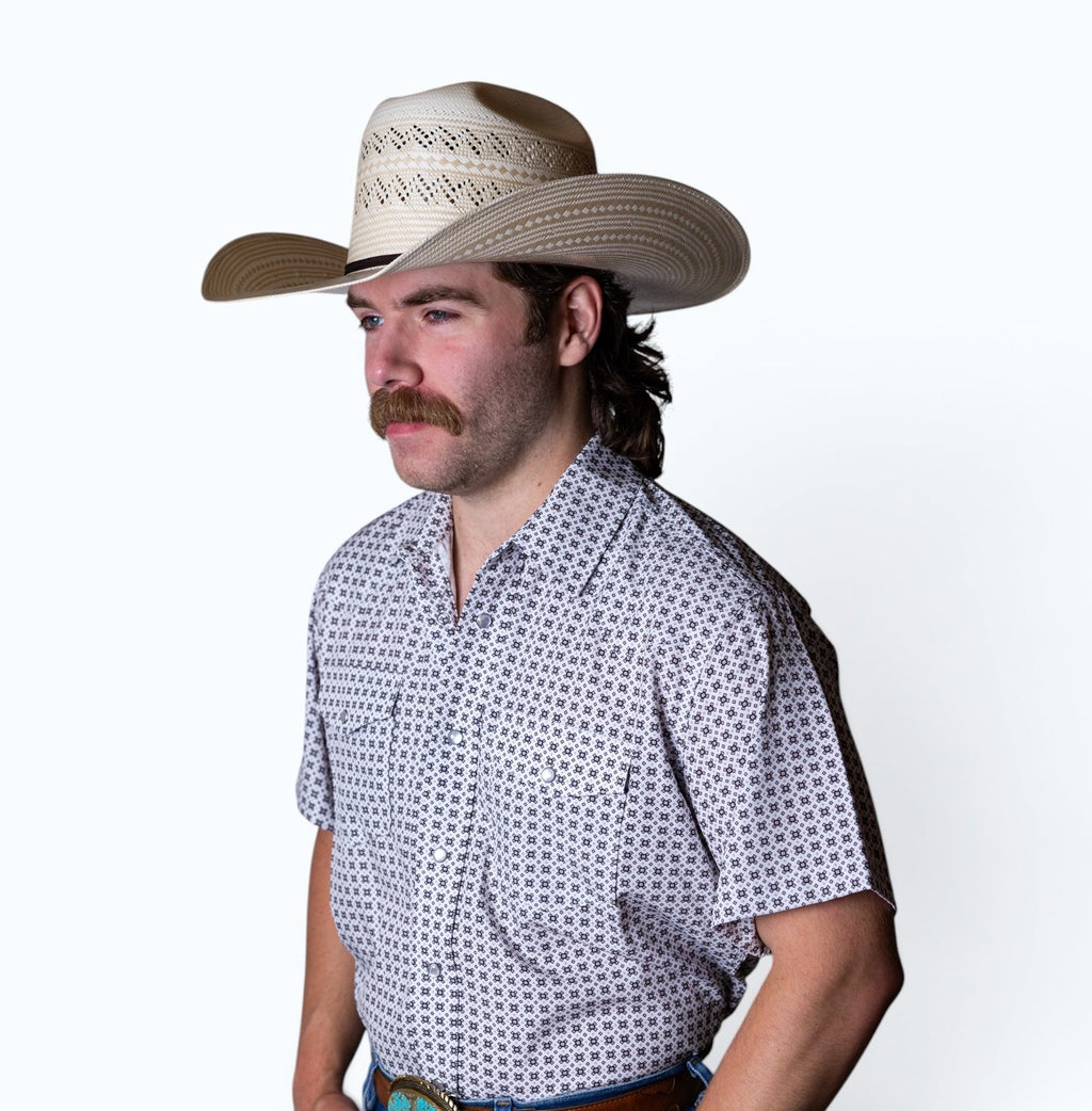 TC Geo White Sport Short Sleeve